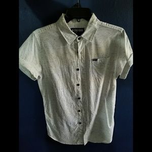 Zoo York short sleeve button down shirt (white) S